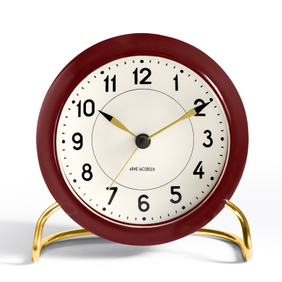 Alarm clock Rosendahl station burgundy