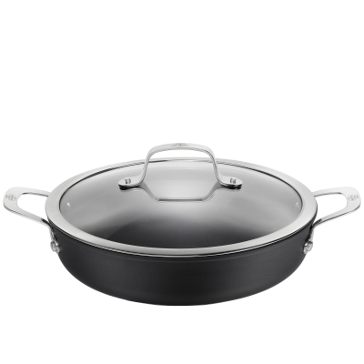  Deep induction frying pan with 2 handles Ballarini Alba - 28 cm