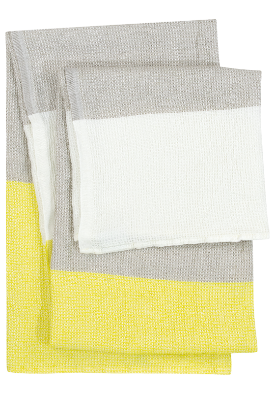Ręcznik Lapuan Kankurit Terva white-linen-yellow