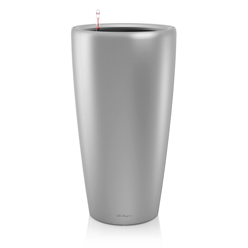  Lechuza Rondo Premium 32 flowerpot | 40 silver metallic