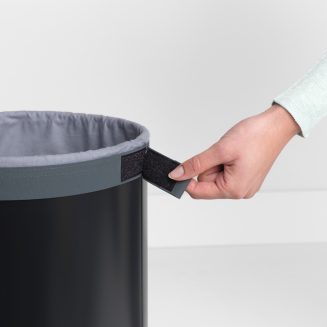  Brabantia laundry basket with cork cover, black, 35l - 2