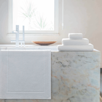 Graccioza Bee Waffle Blush bathroom rug 50x80 cm - 4