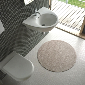  Keilbach Point round doormat, warm gray - 7