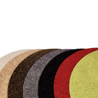  Keilbach Point round doormat, warm gray - 2