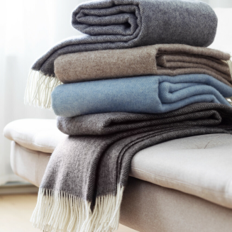 Koc Lapuan Kankurit ARVO white-melange grey 130x180 cm - 3