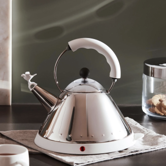 Alessi electric kettle 1.5l with white handle - 3