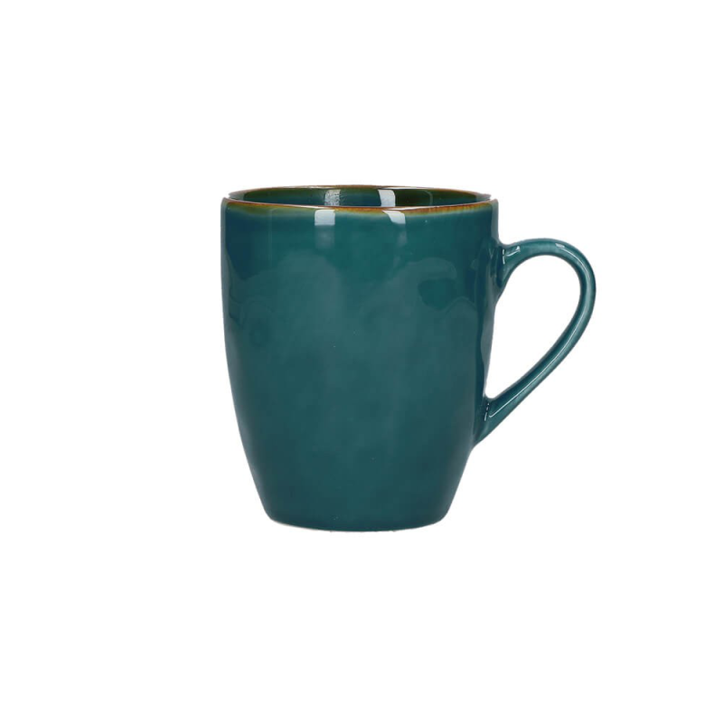  Rose&Tulipani | Set of 4 Concerto Ottanio mugs with handle - Blue-green, 430 ml