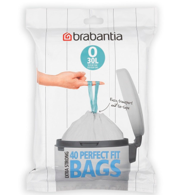  Brabantia PerfectFit Bags garbage bags, size O 30l, 40 pcs