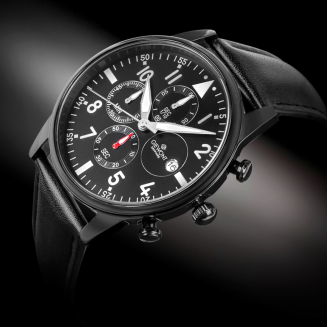 Zegarek Męski Giewont Chronograph Sapphire Czarny GW5630-A1 - 2