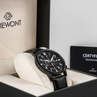 Zegarek Męski Giewont Chronograph Sapphire Czarny GW5630-A1 - 7