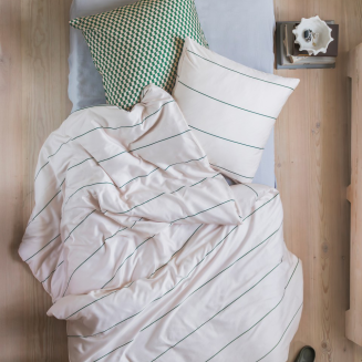 Pościel Mette Ditmer ALIGN Pine Green & Sand 140×220 cm - 2