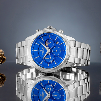 Zegarek Męski Giewont Chronograph Sapphire Srebrno Niebieski GW9460-B3 - 5