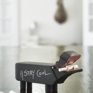  Kay Bojesen Hippo painted wooden figurine 26 cm - 4