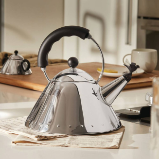 Alessi 9093 black kettle with whistle - 2