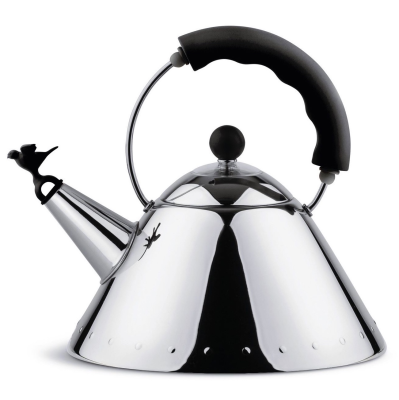 Alessi 9093 black kettle with whistle