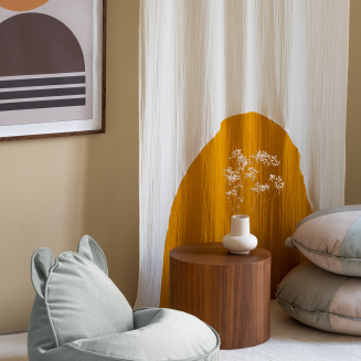  Wigiwama Bear Velvet Misty Green Children's Pouf - 2