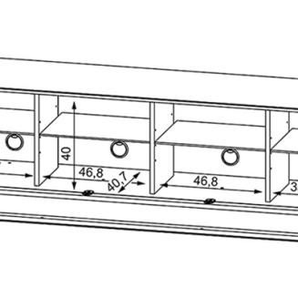 Munari Ravenna TV table 175x58x45cm 6 colors - 7