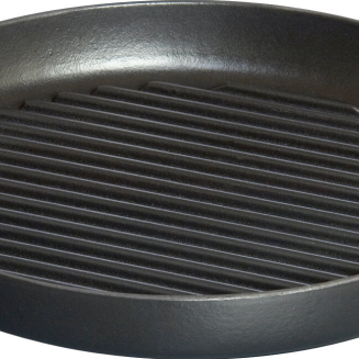 Staub round cast iron grill pan with two handles - 26 cm, Black - 2
