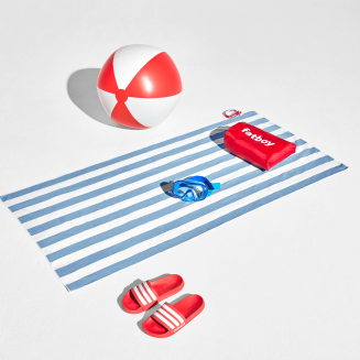  Fatboy Beach Baggy Wave Blue beach towel with cushion - 6