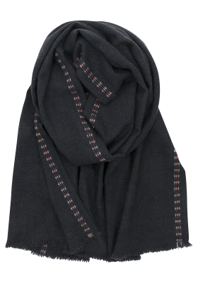 Merino wool scarf Lapuan Kankurit Saana dark-gray 70x220 cm