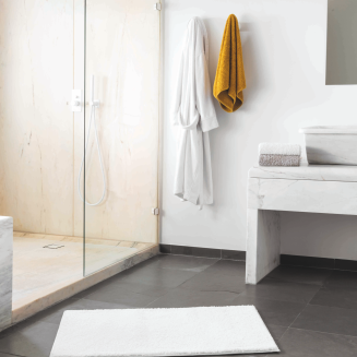  Graccioza Plain Egoist White bathroom rug - 7