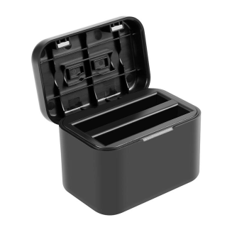 Etui ładujące na baterie i karty pamięci PULUZ do Insta360 X4 (czarne) - 2