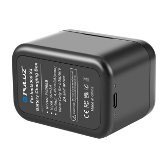 Etui ładujące na baterie i karty pamięci PULUZ do Insta360 X4 (czarne) - 4