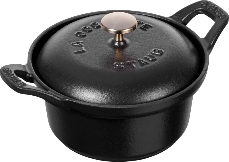  Staub La Coquette round cast iron pot - 500 ml, Black
