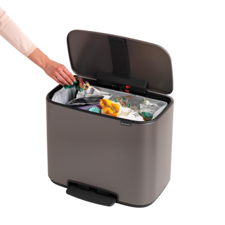  Brabantia Bo waste bin 36l, platinum - 4