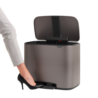  Brabantia Bo waste bin 36l, platinum - 2