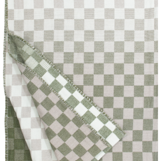  Lapuan Kankurit Shakki blanket beige-olive-white 130x180 cm - 2