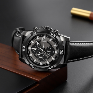 Zegarek Męski Skmei 9156BKBK + BOX - 3