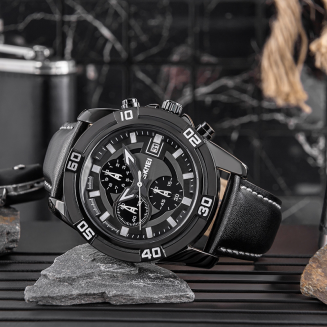 Zegarek Męski Skmei 9156BKBK + BOX - 6