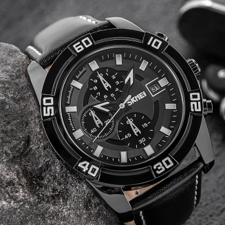 Zegarek Męski Skmei 9156BKBK + BOX - 5