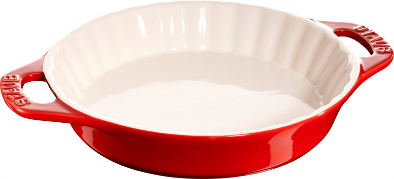  Staub round ceramic cake platter - 1.2 ltr, red