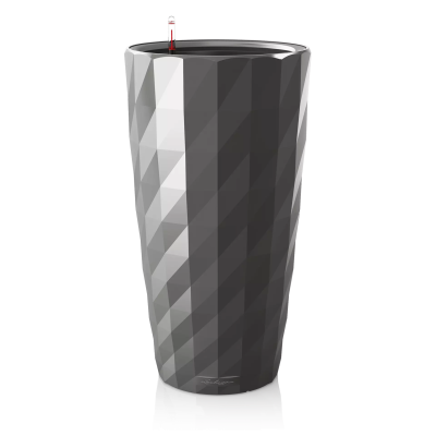  Lechuza Diamante Premium 40 flowerpot, glossy anthracite