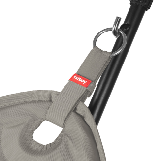  Fatboy Headdemock Superb Deluxe Gray Taupe hammock with black stand - 4