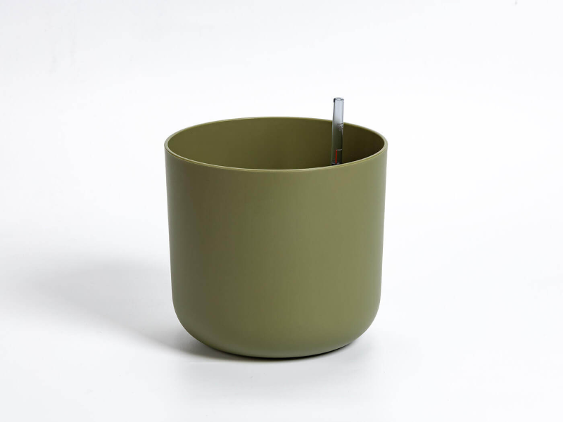 PLASTIA TOLITA Doniczka samonawadniająca okrągła z wkładem 16 cm zielony