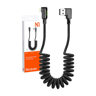 Kabel USB do Lightning, Mcdodo CA-7300, kątowy, 1.8m (czarny) - 4