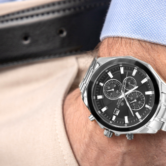 Zegarek Męski Giewont Chronograph Sapphire Srebrny GW7290-B2 - 3