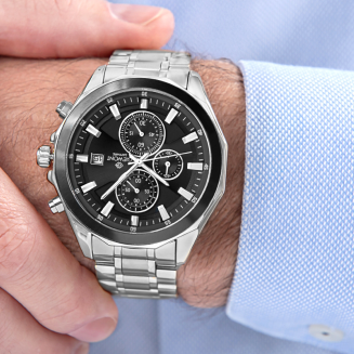 Zegarek Męski Giewont Chronograph Sapphire Srebrny GW7290-B2 - 4