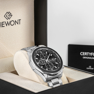 Zegarek Męski Giewont Chronograph Sapphire Srebrny GW7290-B2 - 7