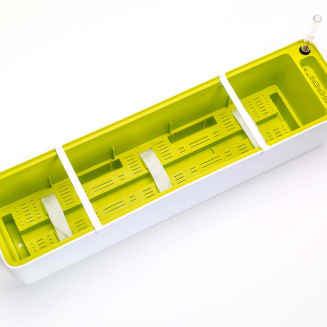 PLASTIA BERBERIS Donica samonawadniająca prostokątna 80x20 cm biały - 3