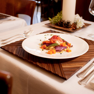  Artelegno walnut wood plate placemat, 33 cm - 2