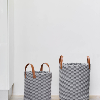  Aquanova Rudon gray laundry basket 55 cm - 3