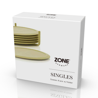  Glass coasters Zone Denmark Singles Cool Grey - 7