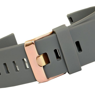 Pasek silikonowy SZARY-RÓŻOWE ZŁOTO U15-20-1 - 2