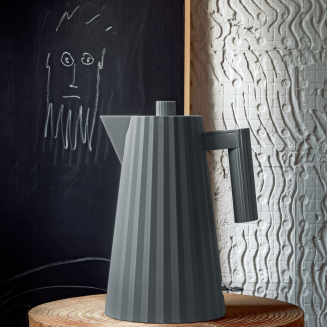Alessi Plisse electric kettle, gray, 1l - 2