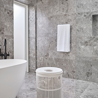 Zone Denmark Ume White 60l Laundry Basket - 4