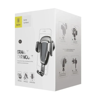 Uchwyt grawitacyjny Baseus na kratkę samochodu (czarny) - 8